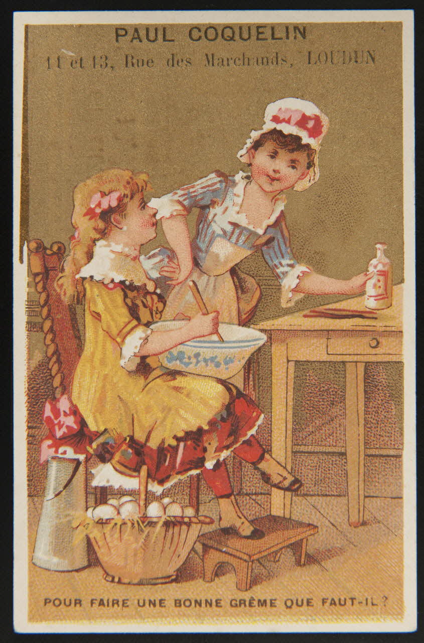 Bouillon-Rivoyre carte réclame chromo Paris 1877-1893 1995.1.3011.4 Photo