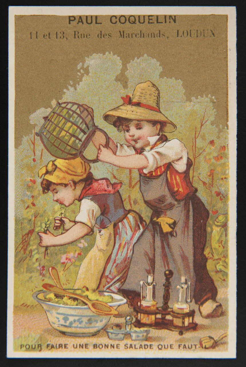 Bouillon-Rivoyre carte réclame chromo Paris 1877-1893 1995.1.3011.6 Photo