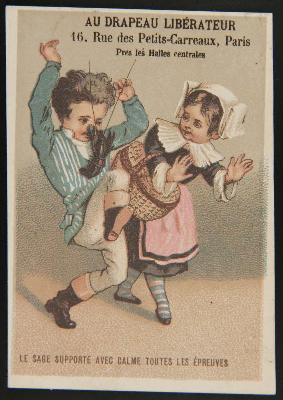 Bouillon-Rivoyre ; Cochet Aimé carte réclame chromo Paris 1878-1880 1995.1.3012.1 Photo