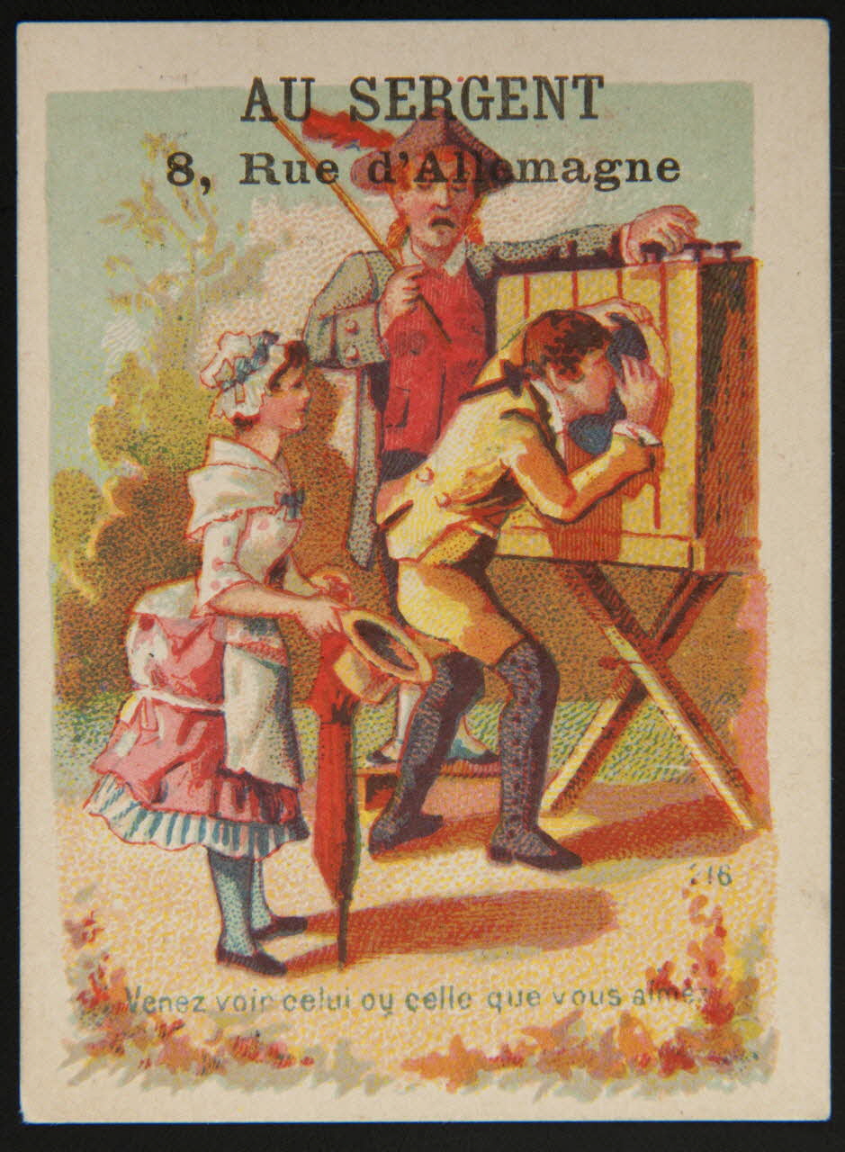 Bouillon-Rivoyre carte réclame chromo Paris 1877-1893 1995.1.3013.2 Photo