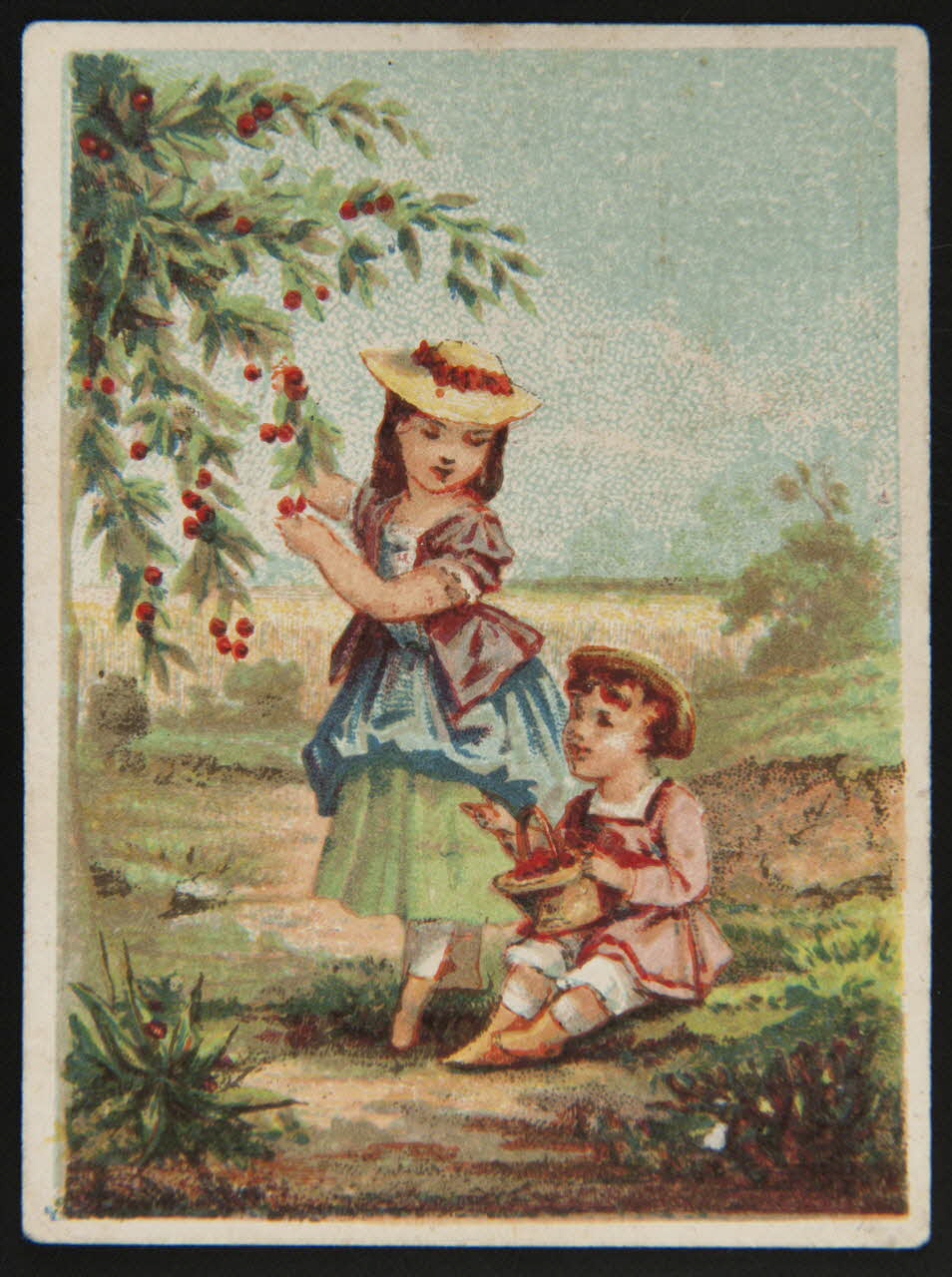 Bouillon-Rivoyre carte réclame chromo Paris 1882-1890 1995.1.3015.1 Photo