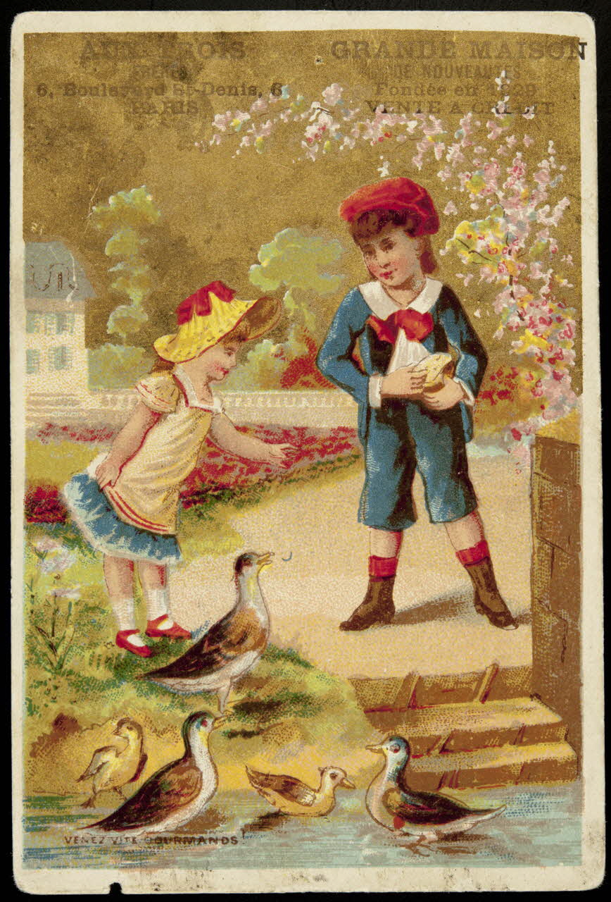 Bouillon-Rivoyre ; Lis E. carte réclame chromo Paris 1877-1893 1995.1.3018.4 Photo