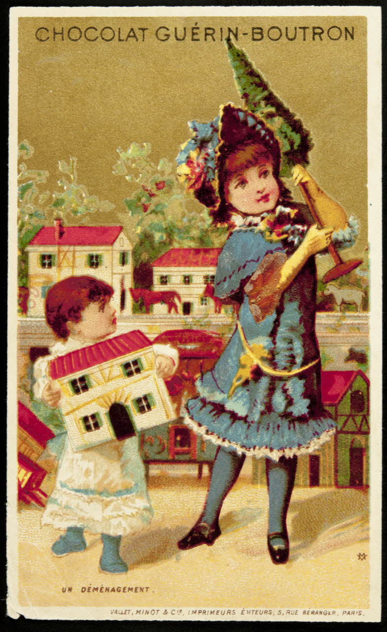 Vallet-Minot et Cie carte réclame chromo Paris 1889 1995.1.302.1 Photo