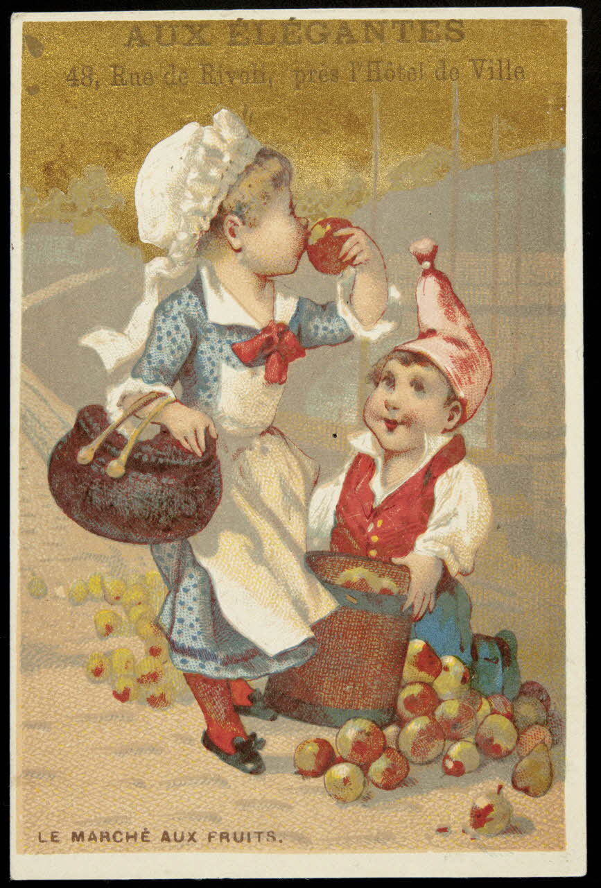 Bouillon-Rivoyre ; Pitron A. carte réclame chromo Paris 1893 1995.1.3023.6 Photo