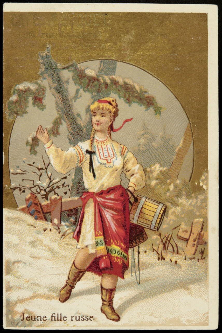 Bouillon-Rivoyre ; Pitron A. carte réclame chromo Paris 1893 1995.1.3027.1 Photo