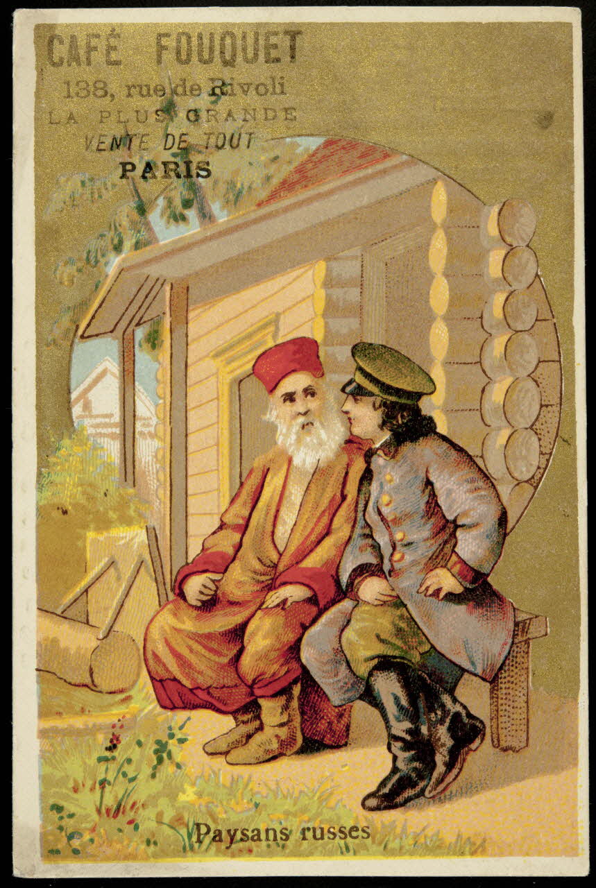 Bouillon-Rivoyre carte réclame chromo Paris 1877-1893 1995.1.3027.5  Photo