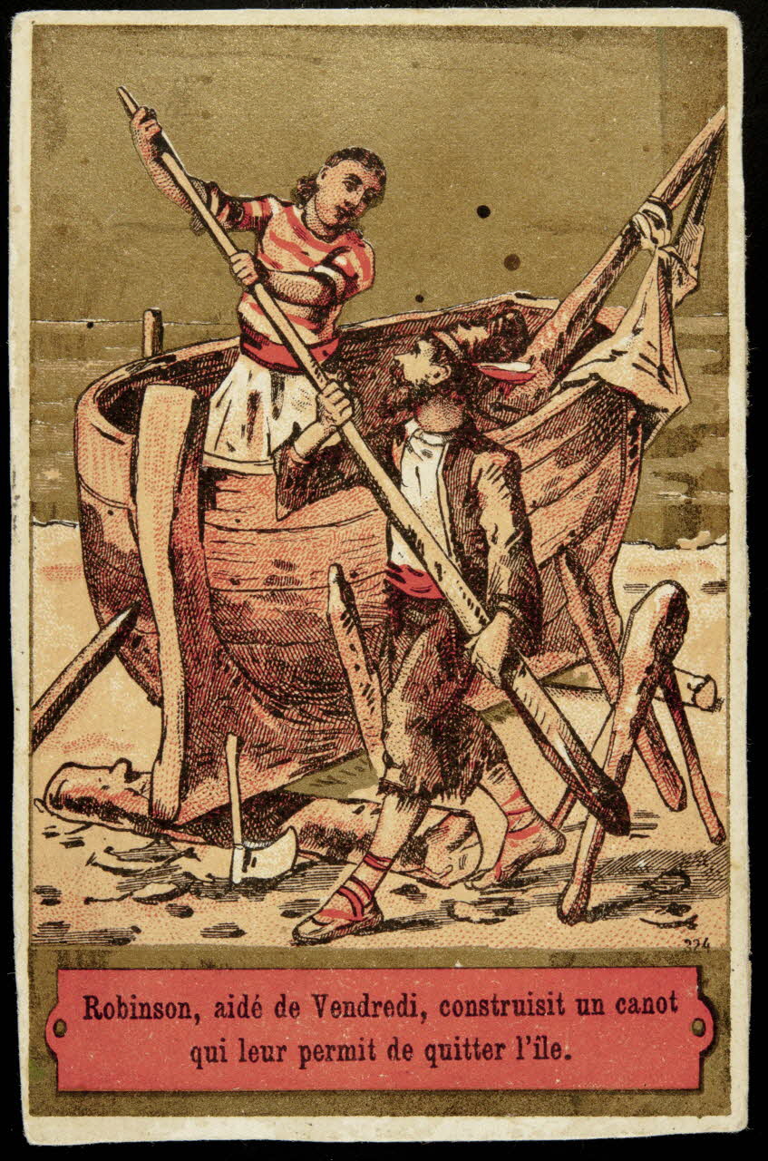 Bouillon-Rivoyre carte réclame chromo Paris 1877-1893 1995.1.3028.2 Photo