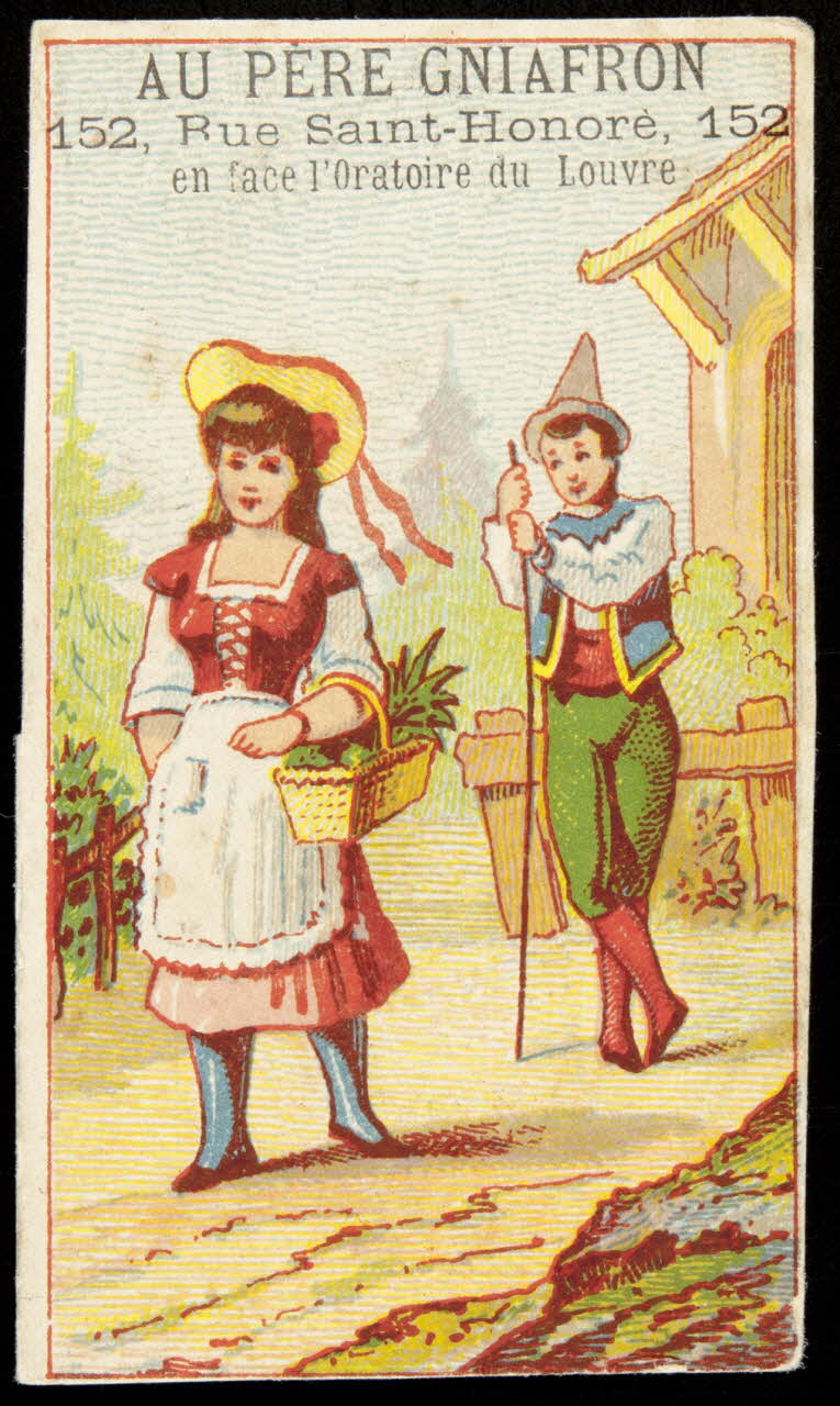 Bouillon-Rivoyre carte réclame chromo Paris 1877-1893 1995.1.3030.3 Photo