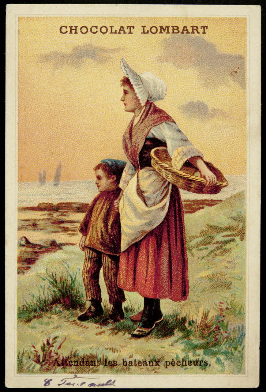 Bouillon-Rivoyre ; Norgeu A. ; Gouweloos carte réclame chromo Paris 1877-1893 1995.1.3038.2 Photo