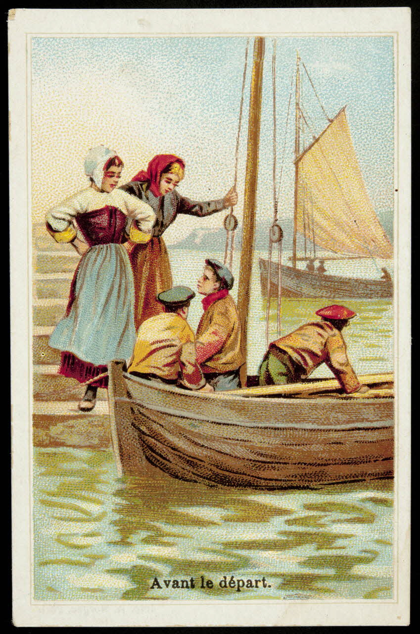 Bouillon-Rivoyre ; Norgeu A. carte réclame chromo Paris 1877-1893 1995.1.3038.3 Photo