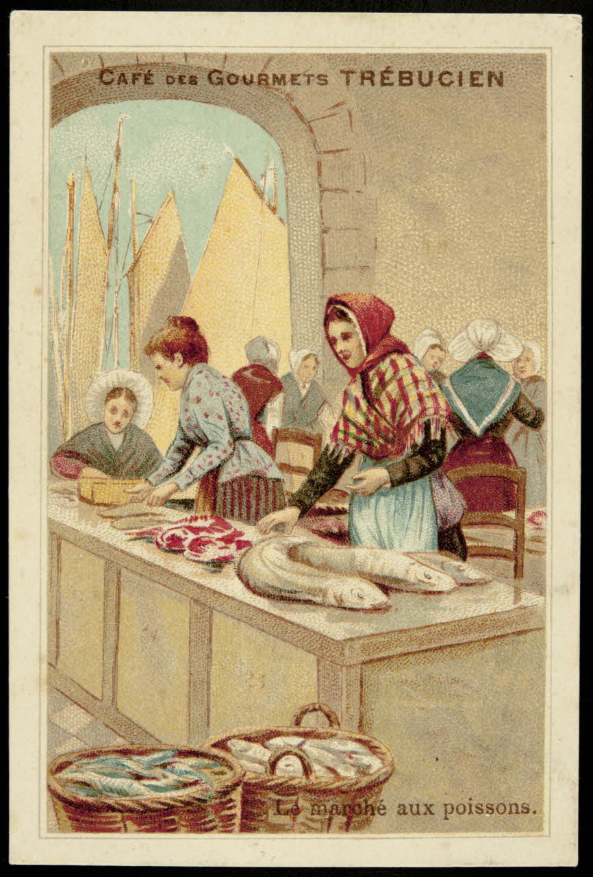 Bouillon-Rivoyre ; Norgeu A. carte réclame chromo Paris 1877-1893 1995.1.3038.7 Photo