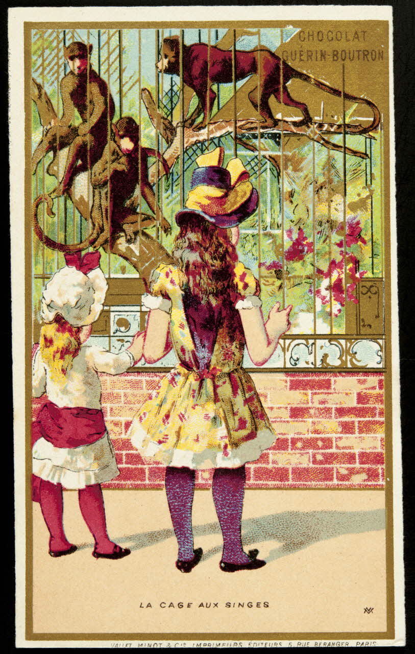 Vallet-Minot et Cie carte réclame chromo Paris 1889 1995.1.304.1 Photo