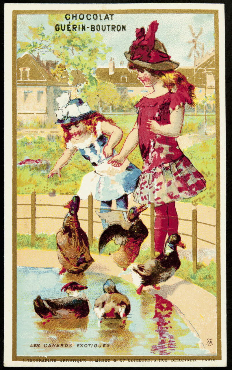 Vallet-Minot et Cie carte réclame chromo Paris 1889 1995.1.304.2 Photo