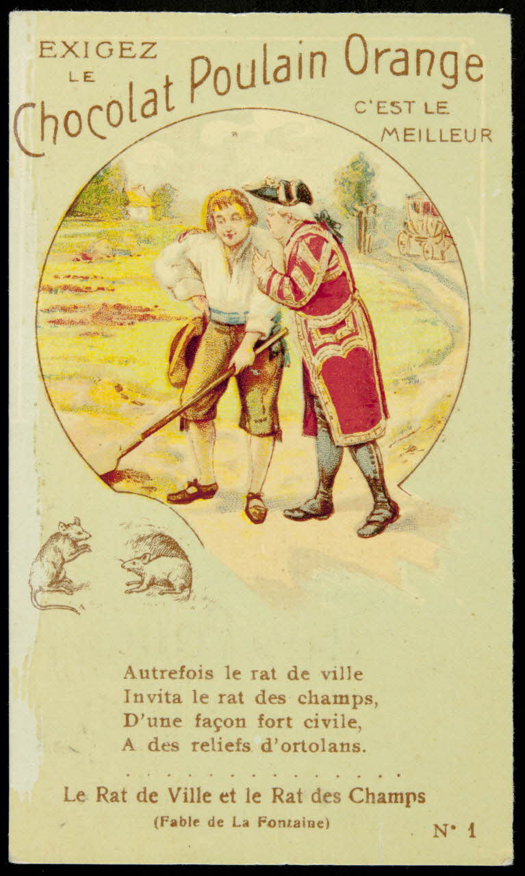 Bouillon-Rivoyre ; Norgeu A. carte réclame chromo Paris 1877-1893 1995.1.3042.1 Photo