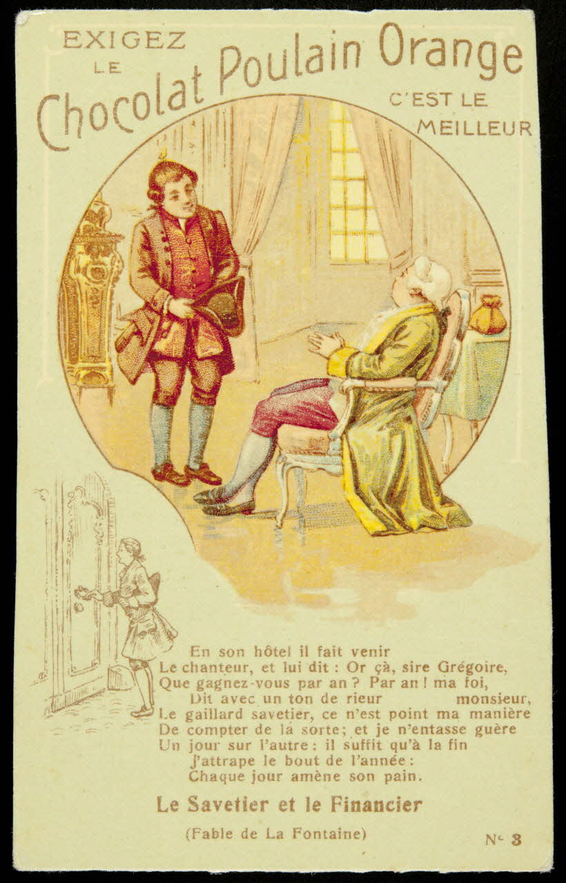 Bouillon-Rivoyre ; Norgeu A. carte réclame chromo Paris 1877-1893 1995.1.3042.2 Photo