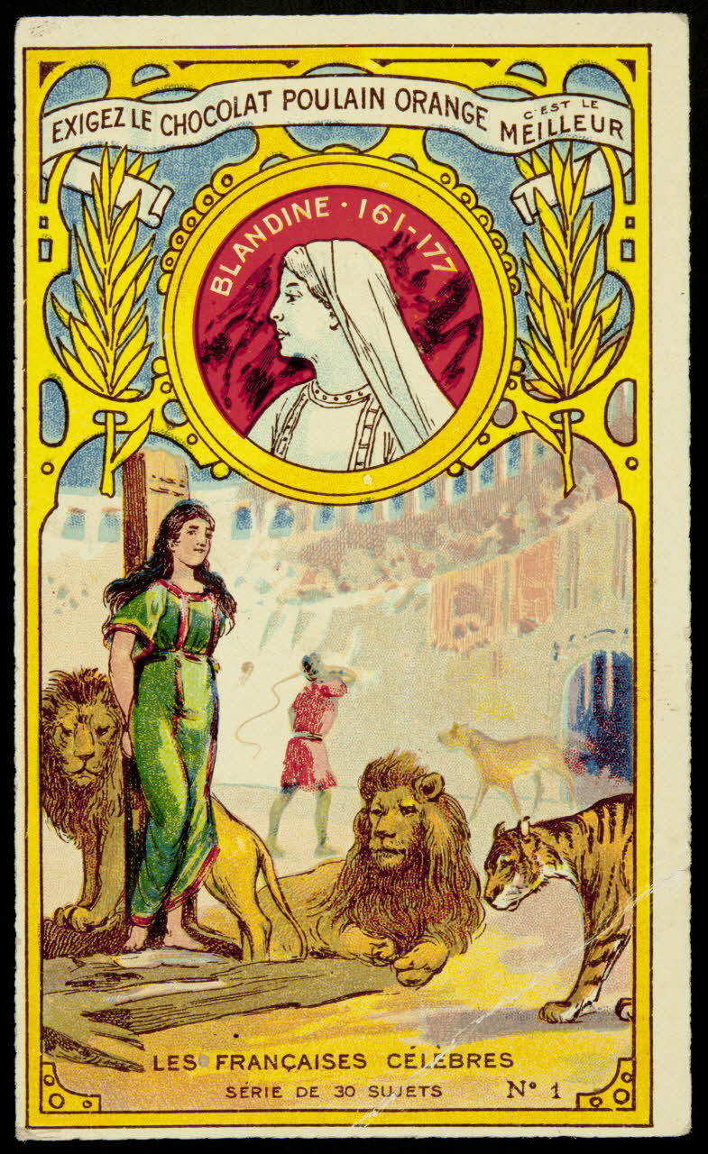 Bouillon-Rivoyre ; Norgeu A. carte réclame chromo Paris 1877-1893 1995.1.3043.1 Photo