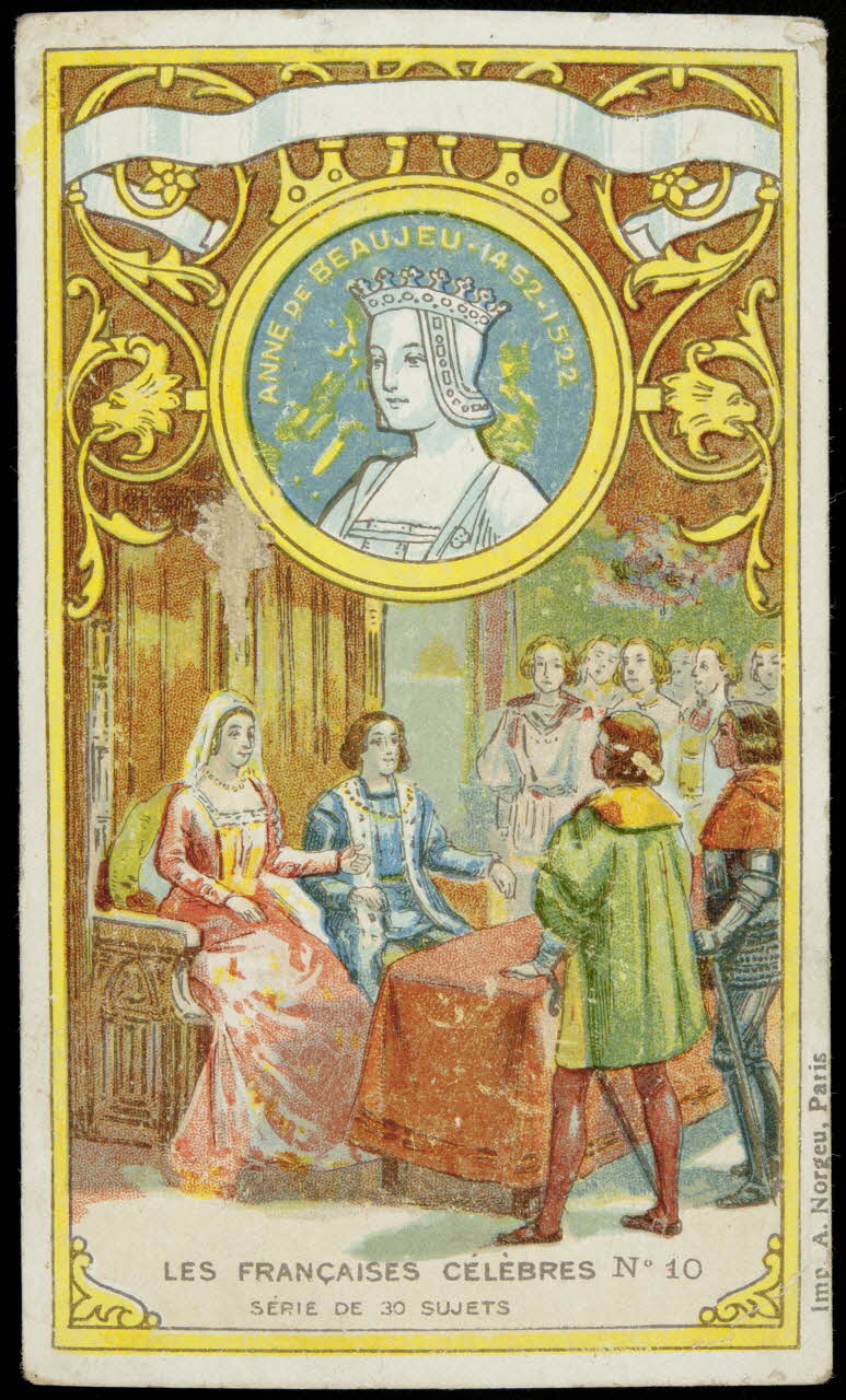 Bouillon-Rivoyre ; Norgeu A. carte réclame chromo Paris 1877-1893 1995.1.3043.5 Photo