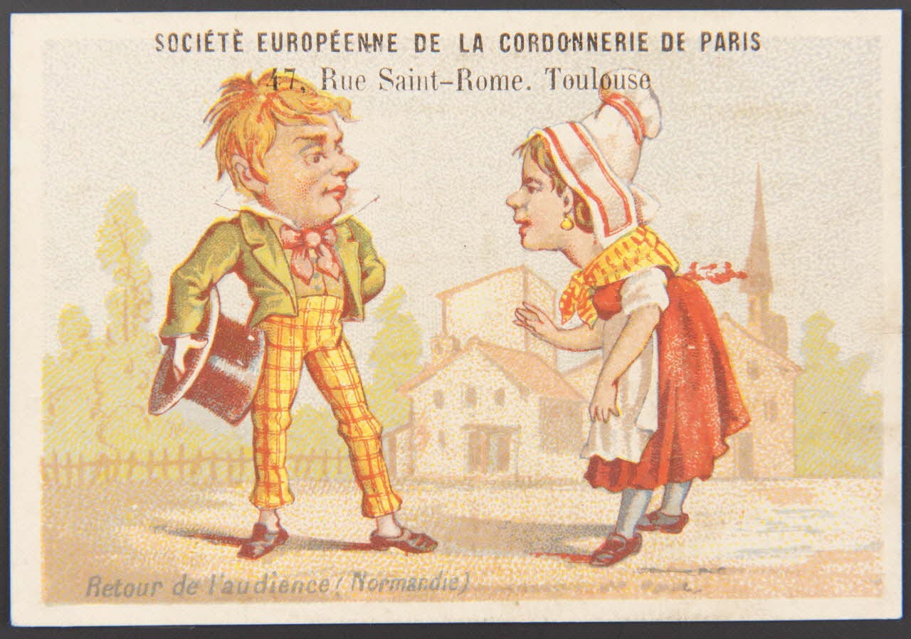 Bouillon-Rivoyre carte réclame chromo Paris 1880 1995.1.3045.3 Photo