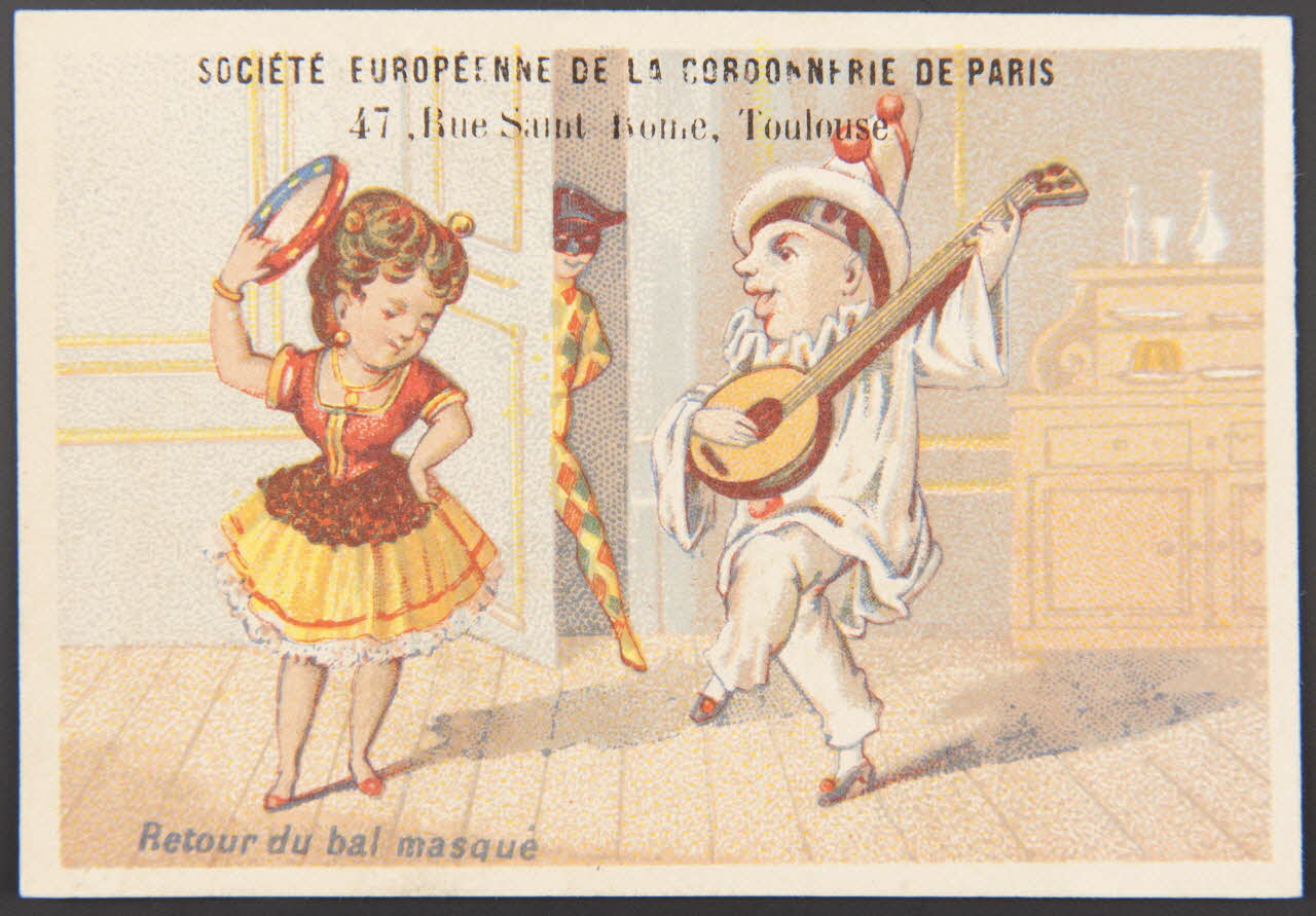 Bouillon-Rivoyre carte réclame chromo Paris 1880 1995.1.3045.4 Photo