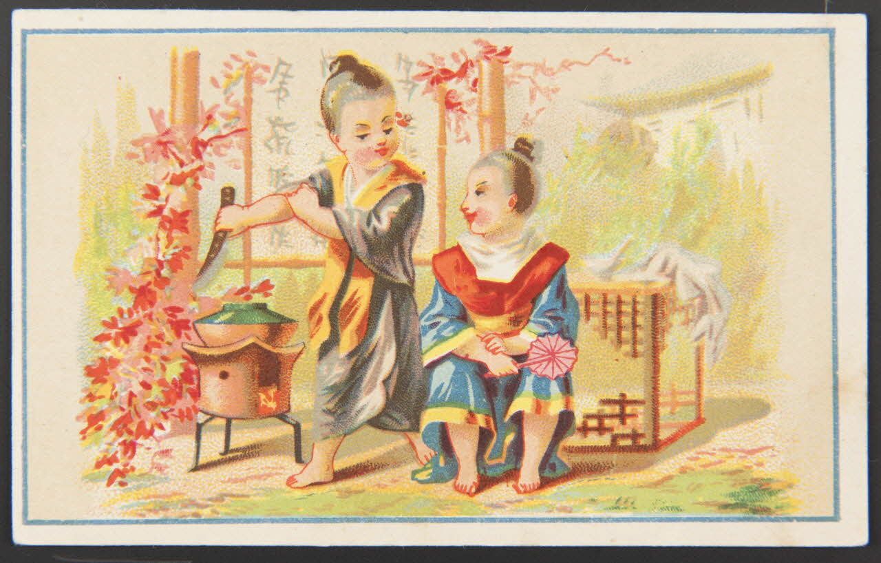 Bouillon-Rivoyre (éditeur), Gouweloos carte réclame chromo Paris 1877-1893 1995.1.3048.1 Photo