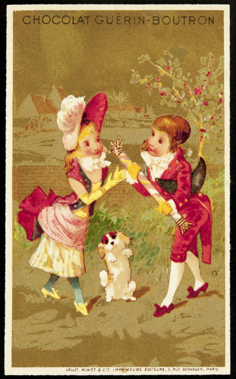 Vallet-Minot et Cie carte réclame chromo Paris 1889 1995.1.305.2 Photo