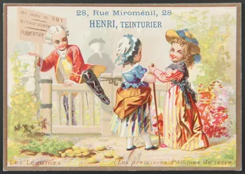 Bouillon-Rivoyre (éditeur), Cochet et Roulié carte réclame chromo Paris 1878-1880 1995.1.3050.2 Photo