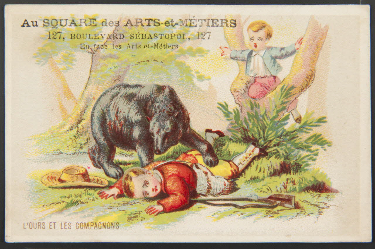 Bouillon-Rivoyre (éditeur), Cochet Aimé carte réclame chromo Paris 1878-1880 1995.1.3051.12 Photo