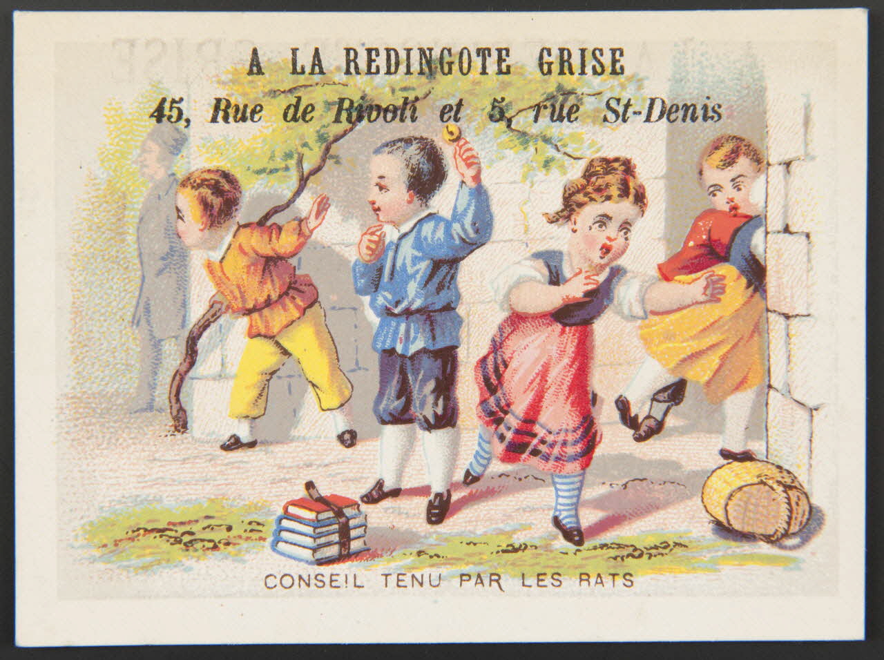 Bouillon-Rivoyre (éditeur), Cochet et Roulié carte réclame chromo Paris 1878-1880 1995.1.3051.3 Photo