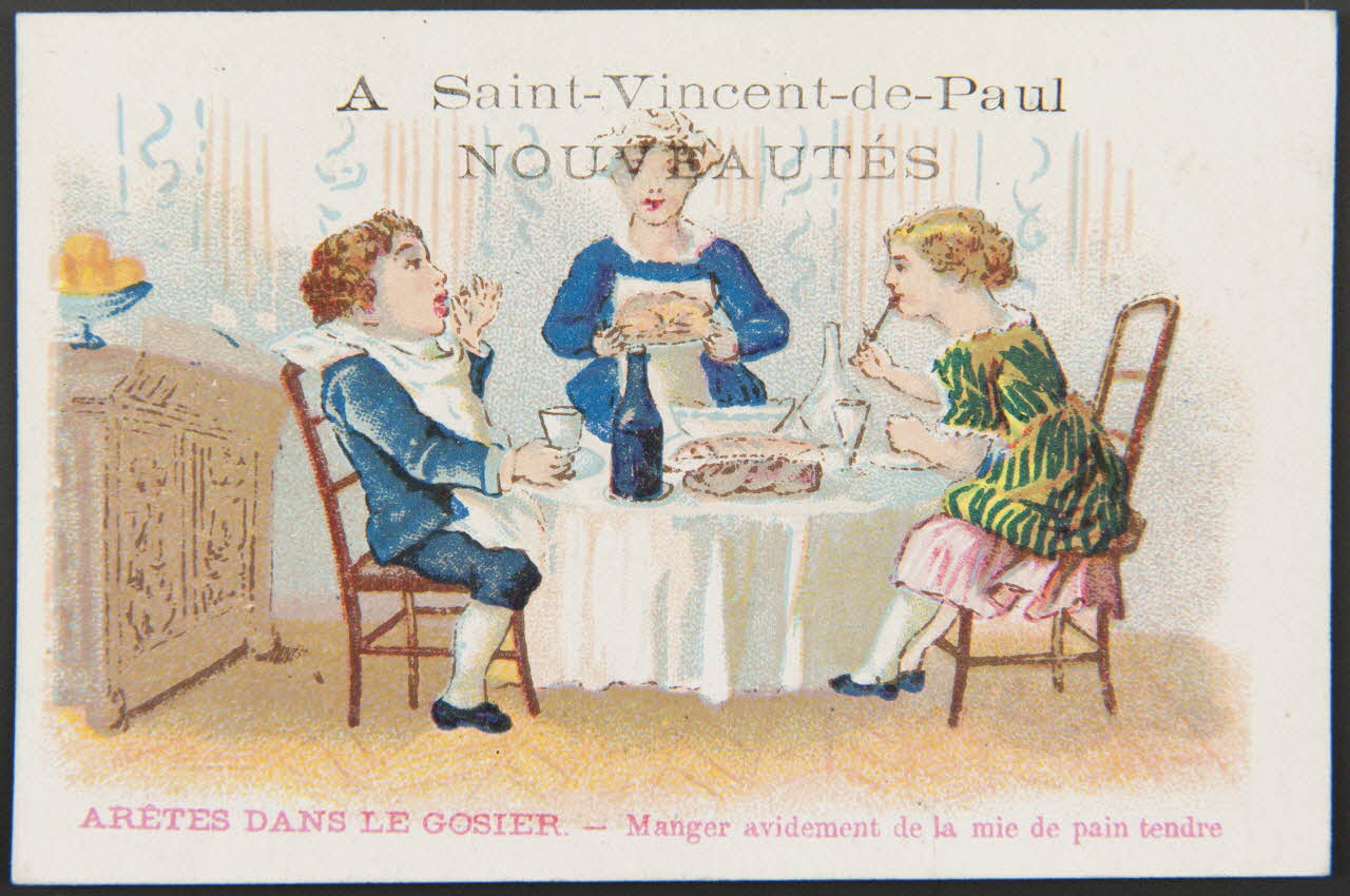 Bouillon-Rivoyre carte réclame chromo Paris 1878-1882 1995.1.3052.1 Photo