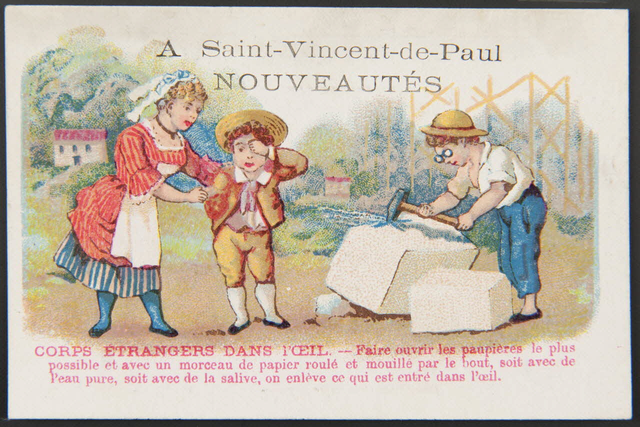 Bouillon-Rivoyre carte réclame chromo Paris 1878-1882 1995.1.3052.2 Photo