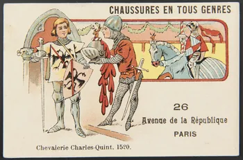 Bouillon-Rivoyre (éditeur), Gouweloos (imprimeur), Norgeu carte réclame chromo Paris 1877-1893 1995.1.3055.1 Photo