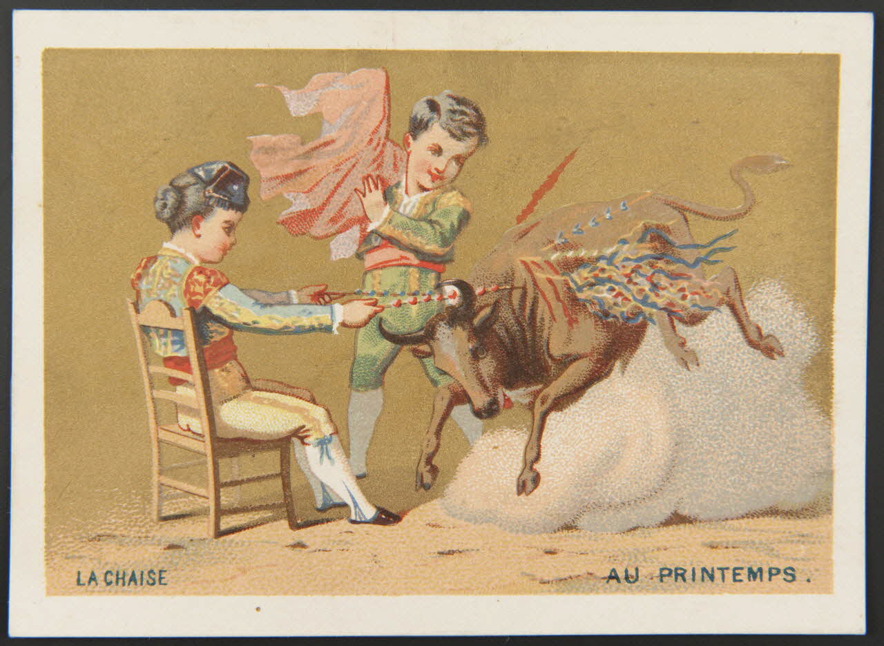 Bouillon-Rivoyre (éditeur), Cochet et Roulié carte réclame chromo Paris 1878-1880 1995.1.3059.1 Photo