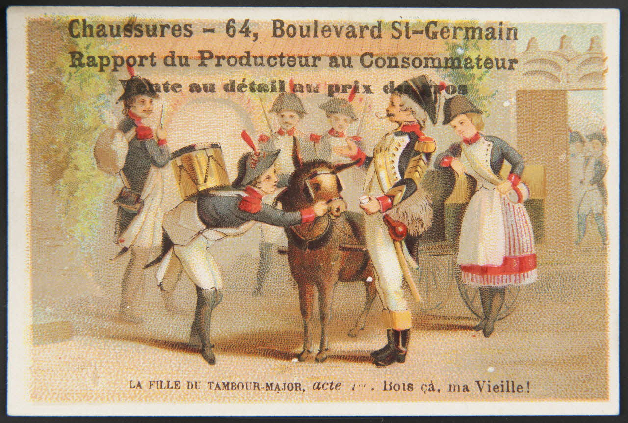 Bouillon-Rivoyre (éditeur), Cochet Aimé carte réclame chromo Paris 1878-1880 1995.1.3063.1 Photo
