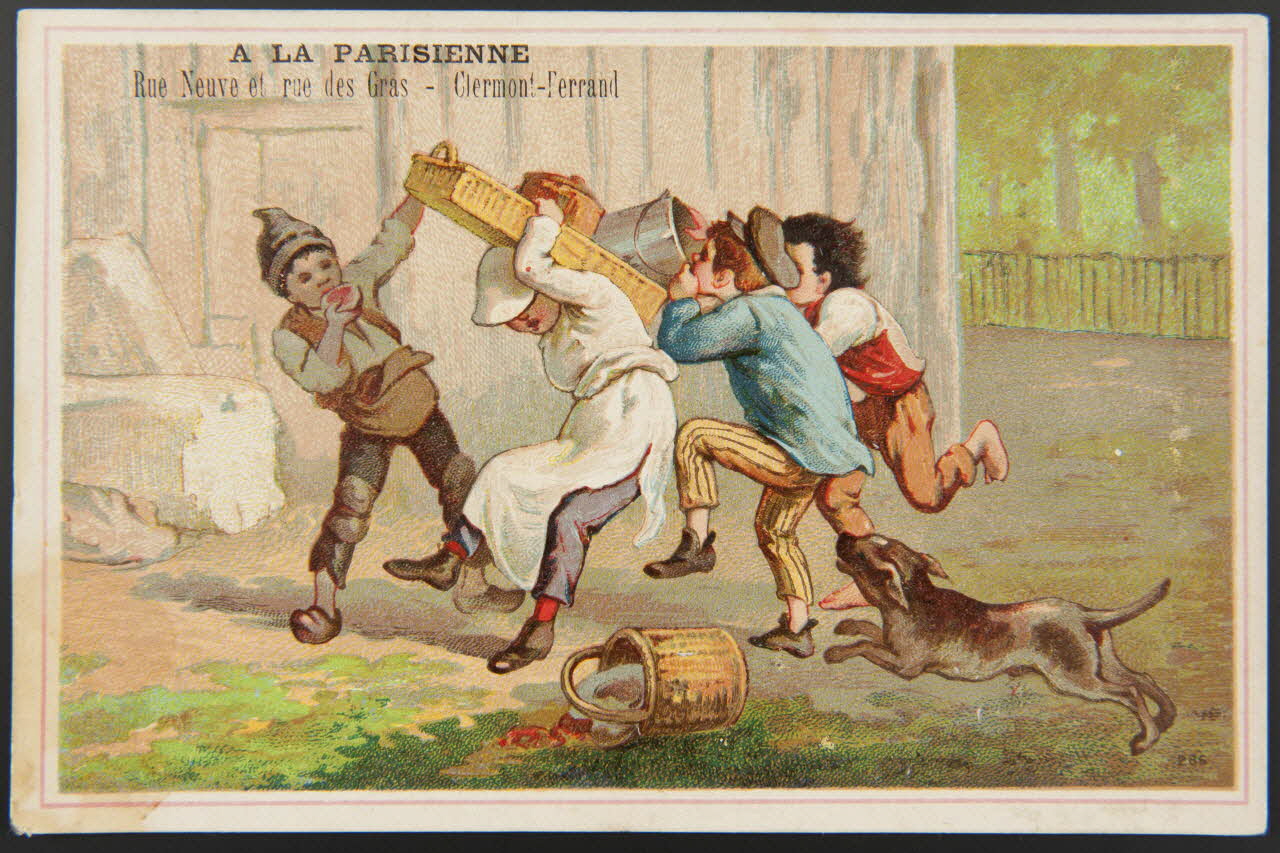 Bouillon-Rivoyre (éditeur), Rousseaux G. carte réclame chromo Paris 1877-1893 1995.1.3064.2 Photo