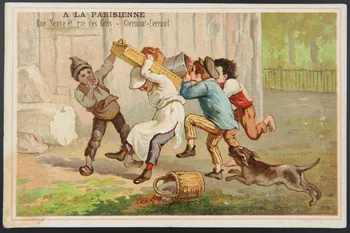 Bouillon-Rivoyre (éditeur), Rousseaux G. carte réclame chromo Paris 1877-1893 1995.1.3064.2 Photo