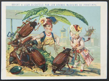 Bouillon-Rivoyre (éditeur), Cochet Aimé carte réclame chromo Paris 1878-1880 1995.1.3069.1  Photo
