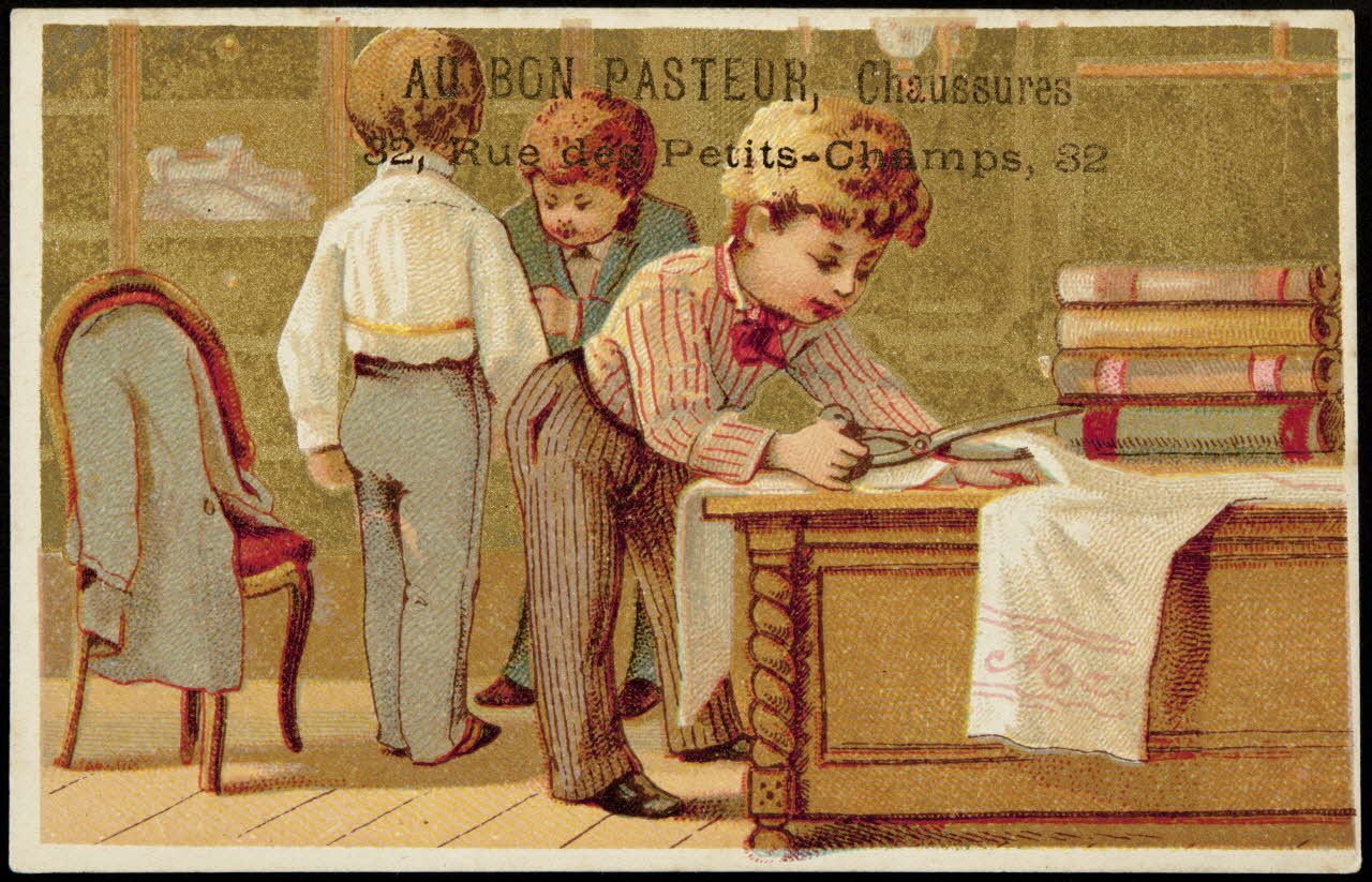 Bouillon-Rivoyre carte réclame chromo Paris 1877-1893 1995.1.3072.1 Photo