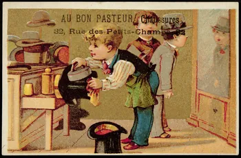 Bouillon-Rivoyre carte réclame chromo Paris 1877-1893 1995.1.3072.2  Photo