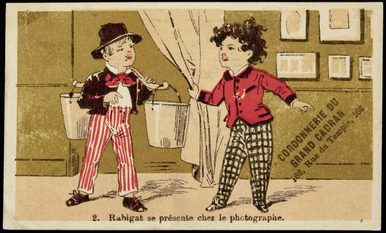 Bouillon-Rivoyre (éditeur), Pitron A. carte réclame chromo Paris 1893 1995.1.3074.1 Photo