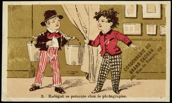Bouillon-Rivoyre (éditeur), Pitron A. carte réclame chromo Paris 1893 1995.1.3074.1 Photo