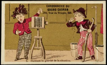 Bouillon-Rivoyre (éditeur), Pitron A. carte réclame chromo Paris 1893 1995.1.3074.3 Photo