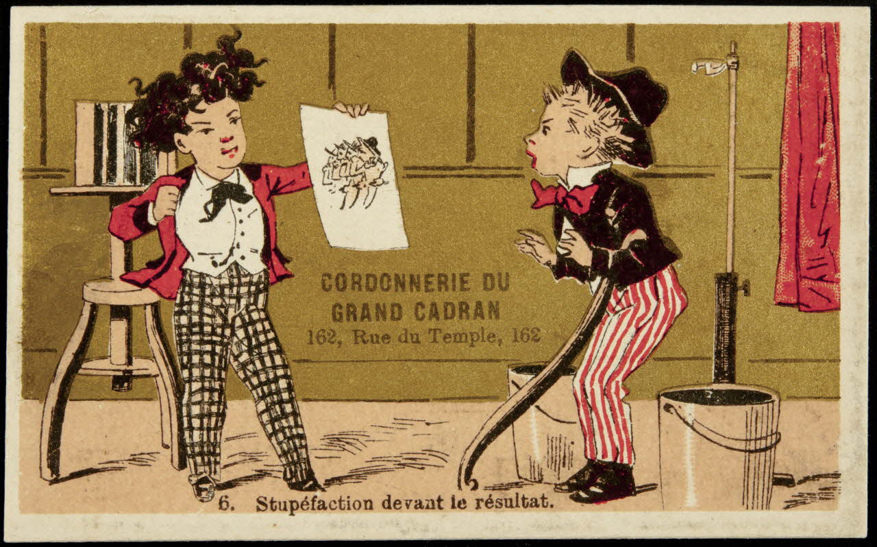 Bouillon-Rivoyre (éditeur), Pitron A. carte réclame chromo Paris 1893 1995.1.3074.4 Photo