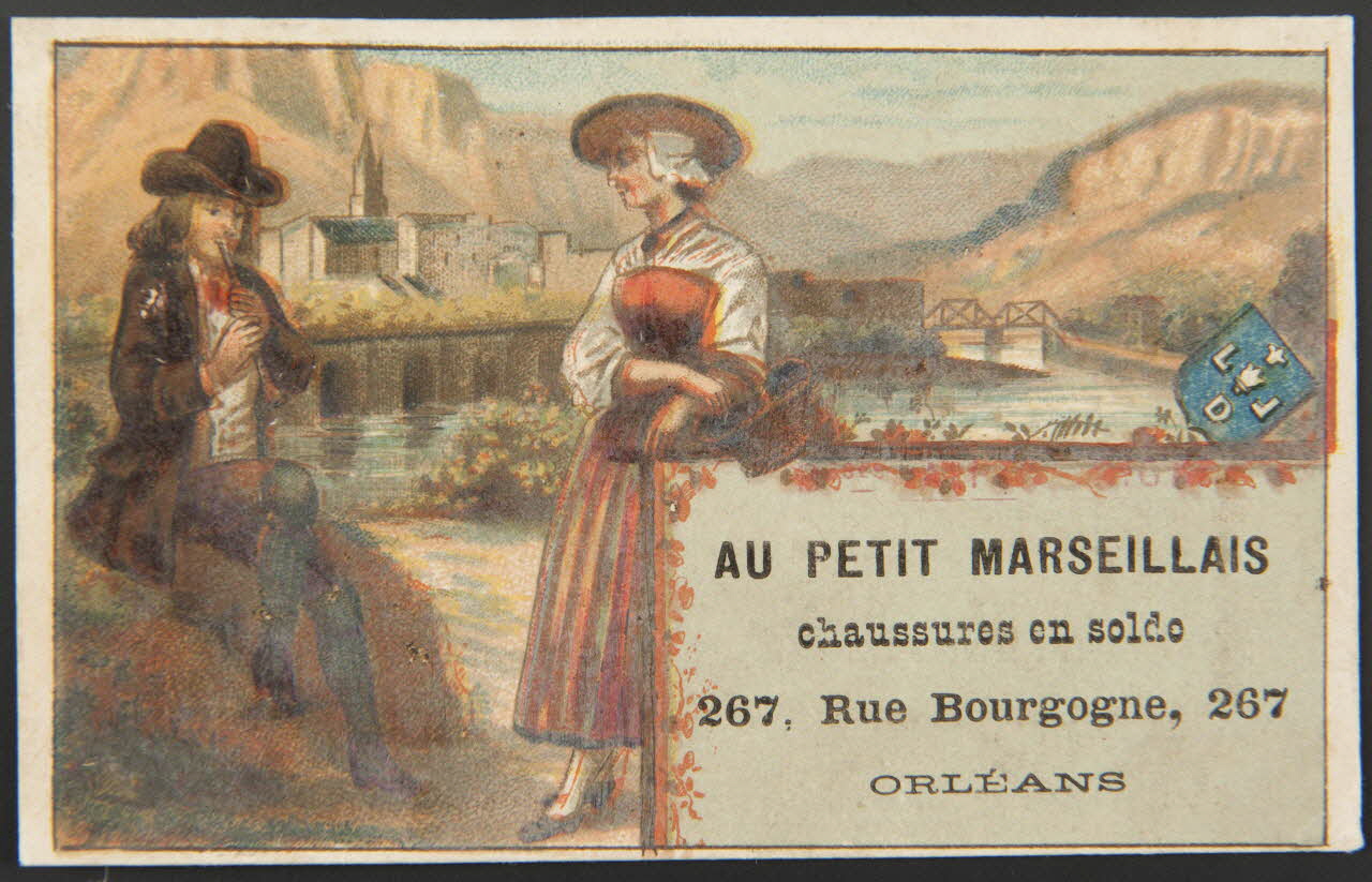 Bouillon-Rivoyre (éditeur), Verger L. carte réclame chromo Bruxelles 1877-1893 1995.1.3075.2 Photo