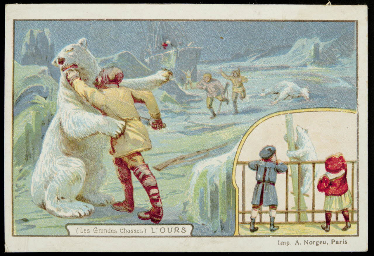 Bouillon-Rivoyre (éditeur), Norgeu A. carte réclame chromo Paris 1877-1893 1995.1.3076.5 Photo