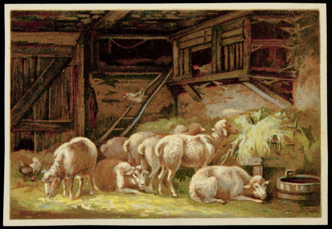 Bouillon-Rivoyre carte réclame chromo Paris 1877-1893 1995.1.3078.5 Photo