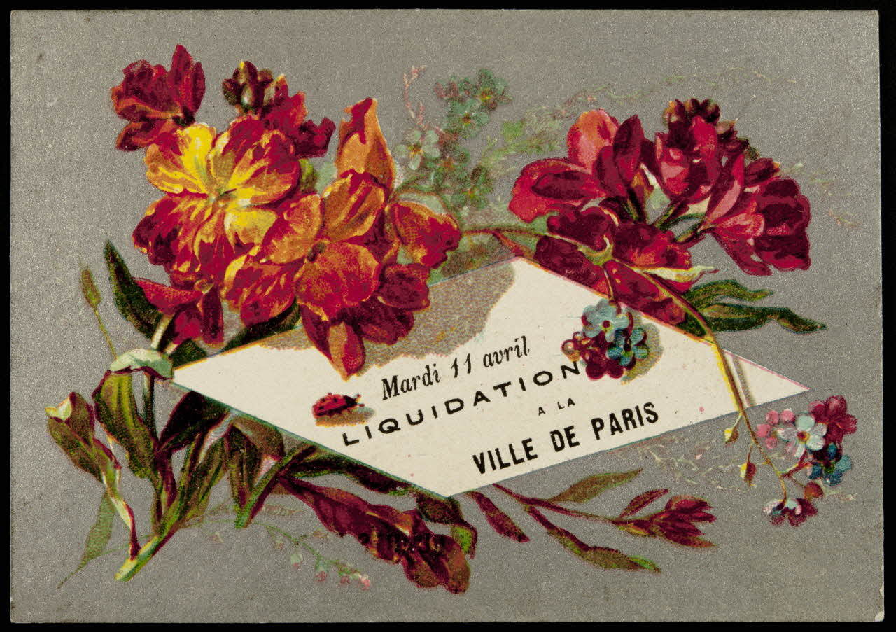 Bouillon-Rivoyre carte réclame chromo Paris 1878-1882 1995.1.3080.3 Photo