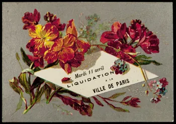 Bouillon-Rivoyre carte réclame chromo Paris 1878-1882 1995.1.3080.3 Photo