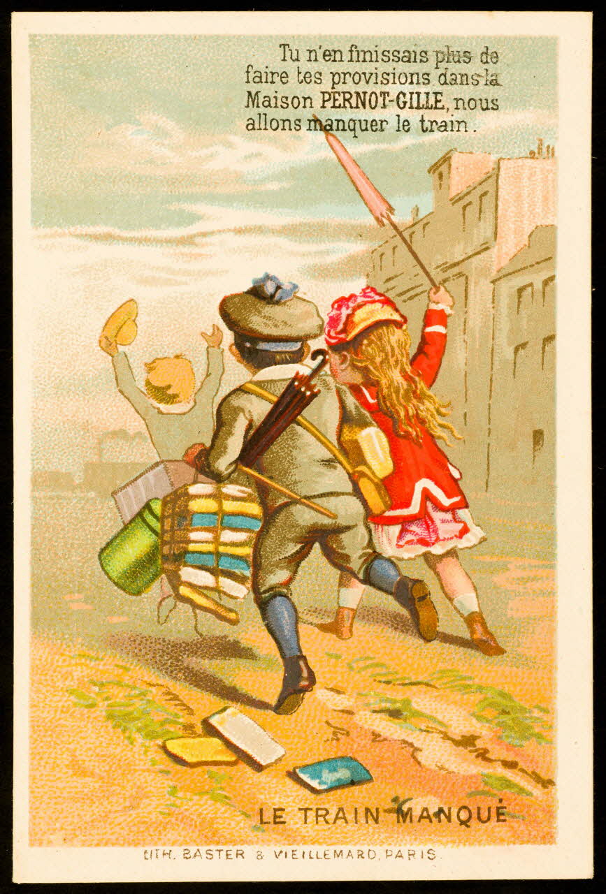 Baster & Vieillemard carte réclame chromo Paris 1878-1914 1995.1.3142.9 Photo
