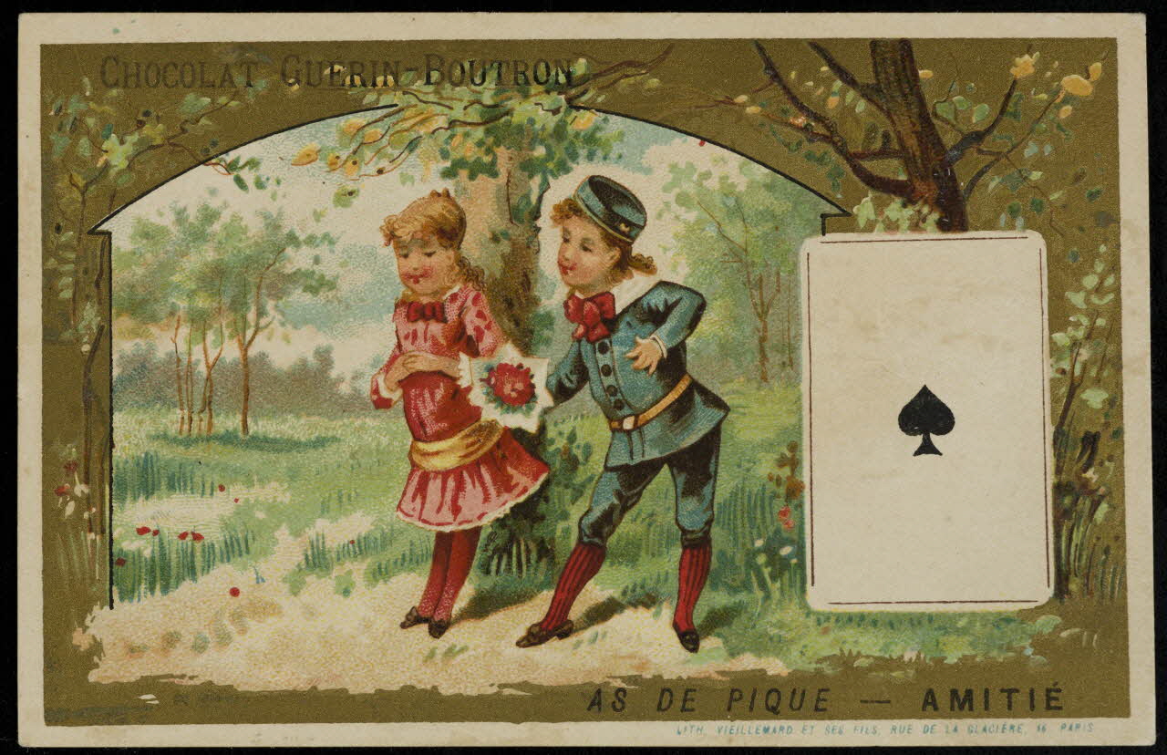 Baster & Vieillemard carte réclame chromo Paris 1889-1895 1995.1.3168.10 Photo