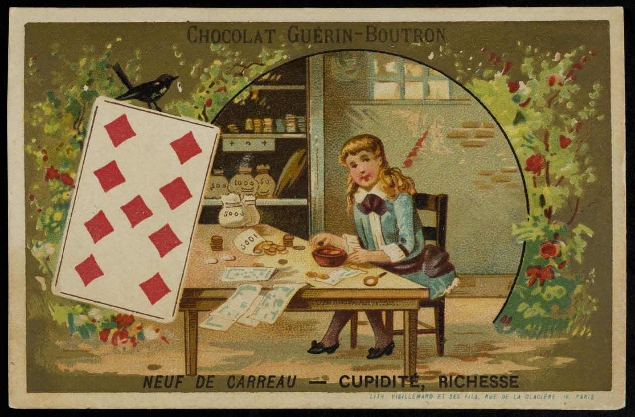 Baster & Vieillemard carte réclame chromo Paris 1889-1895 1995.1.3168.2 Photo